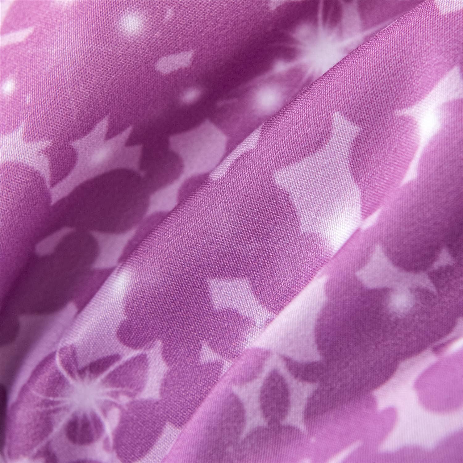 RYNGHIPY 6Pcs Glitter Comforter Set for Girls Kids Teens