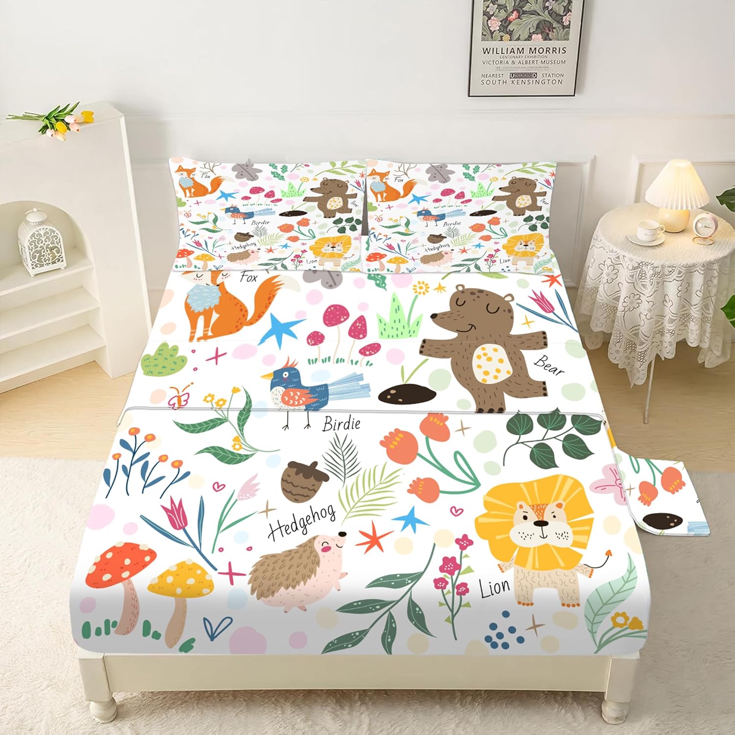 EDGZKO Queen Size Animal Print Bedding Set