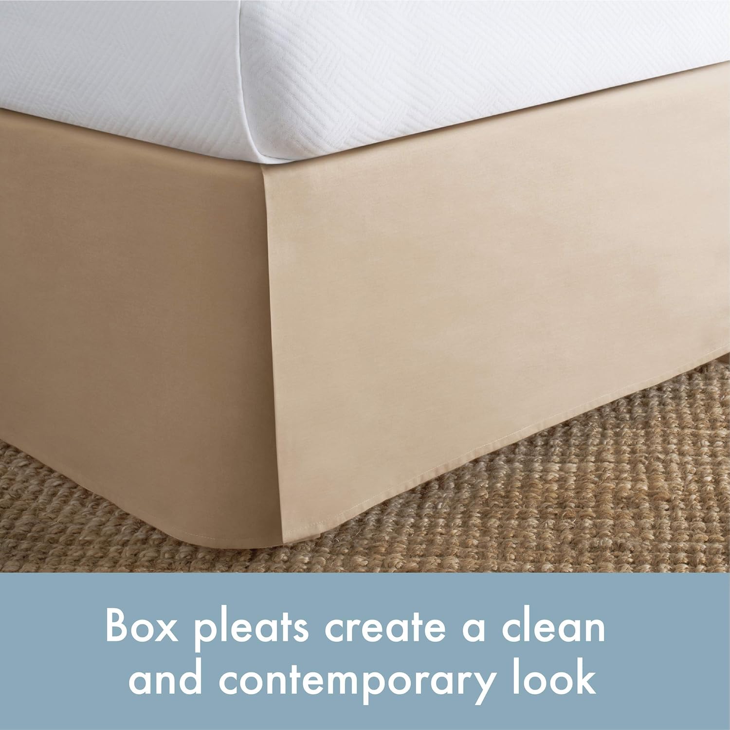 Todays Home Classic Tailored Bed Skirt Mocha Twin Size