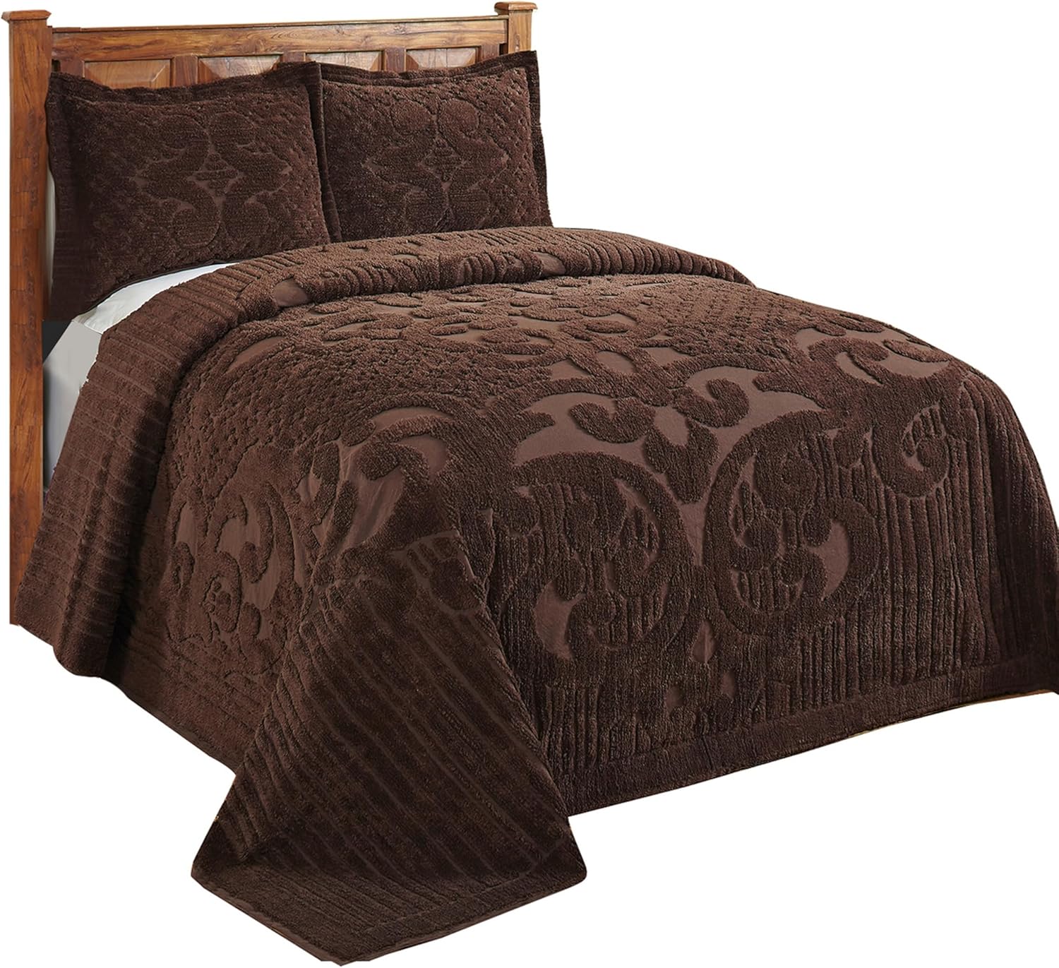 Better Trends Chenille Bedspread Set King Size 1