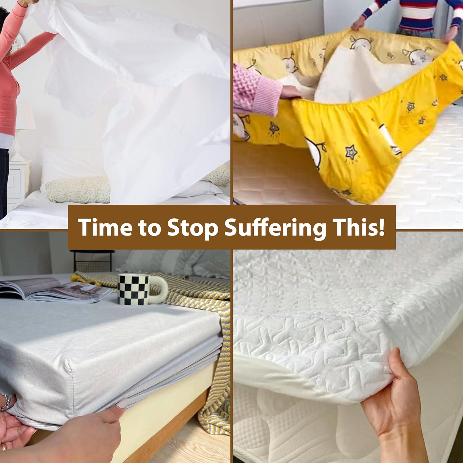 Fitted Sheet Straps for Full Mattress - Sturdy and Reusable 1