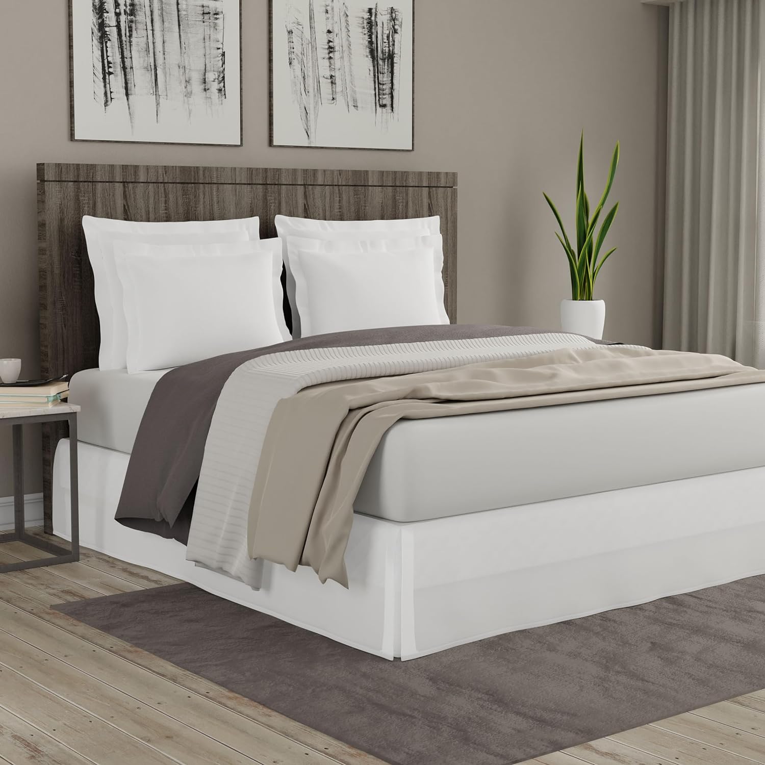 TODAYS HOME Home Classic Bed Skirt Dust Ruffle Twin XL