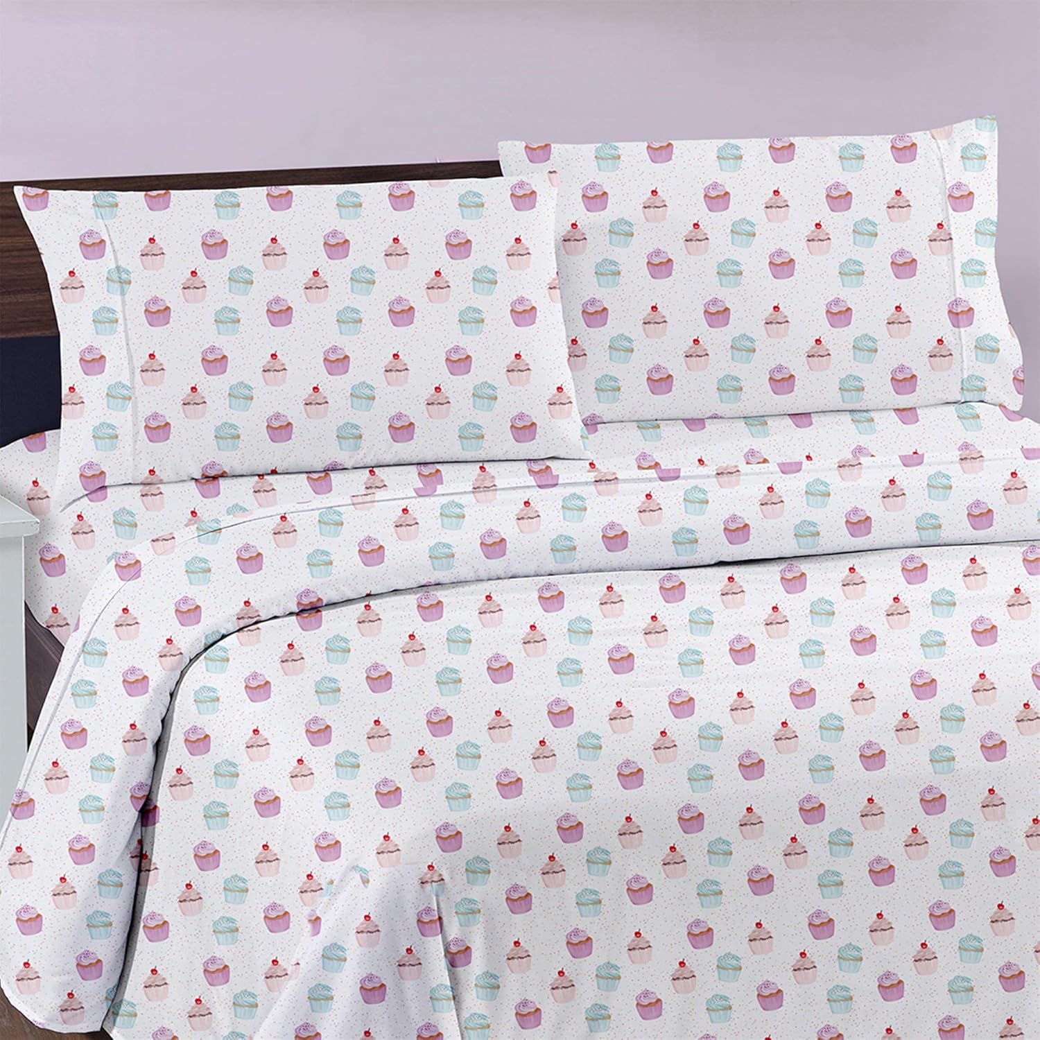 Softan Kids Bed Sheet Set Twin Size Ice Cream Pattern