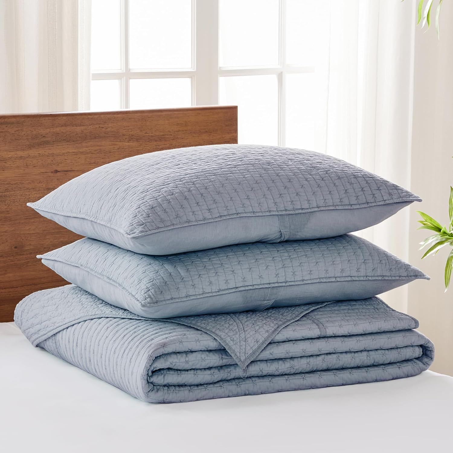 Levtex Home Cross Stitch Bedspread Set - King Size 1