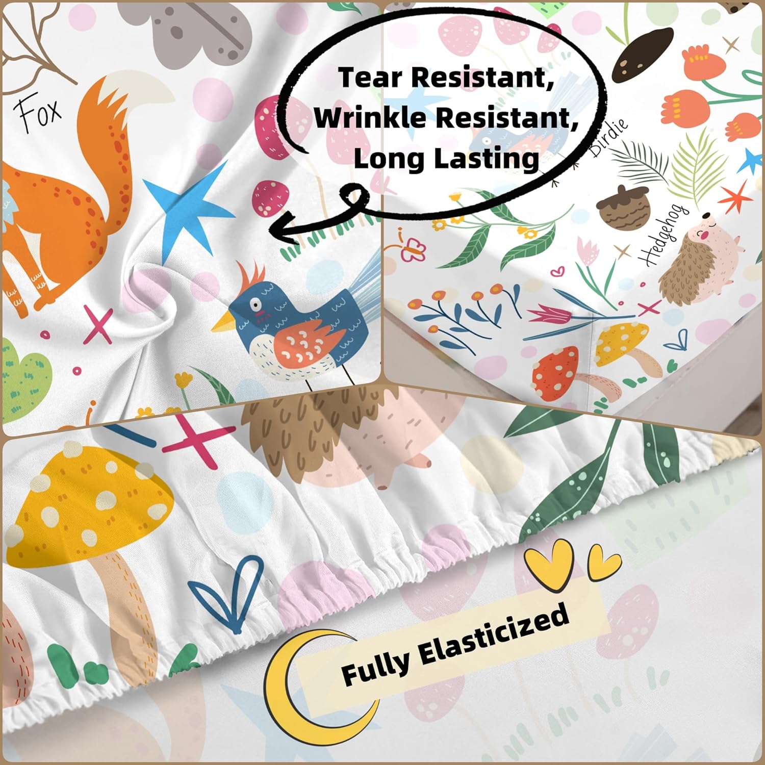 EDGZKO Queen Size Animal Print Bedding Set
