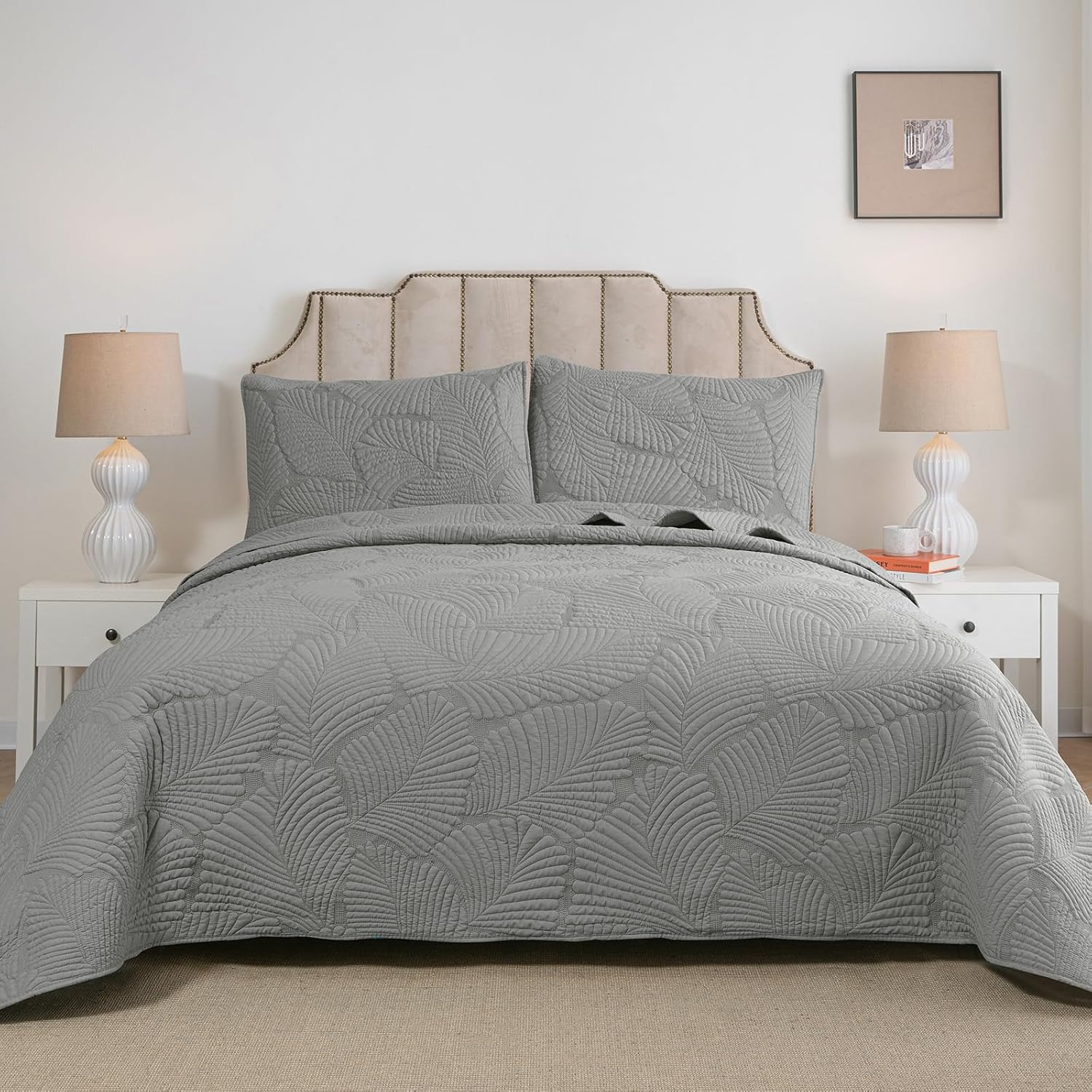 Petrichor Gray Bedspread King Size Set