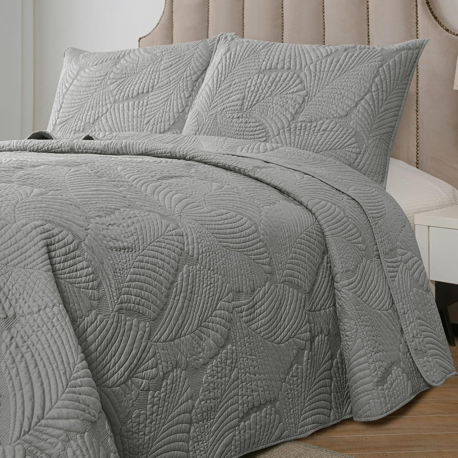 Petrichor Gray Bedspread King Size Set