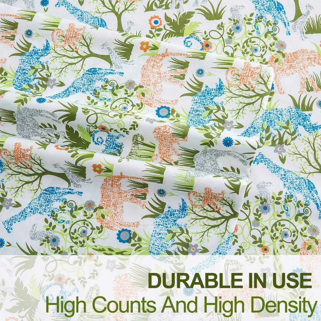 Vonty Jungle Kids Bed Sheet Set Twin