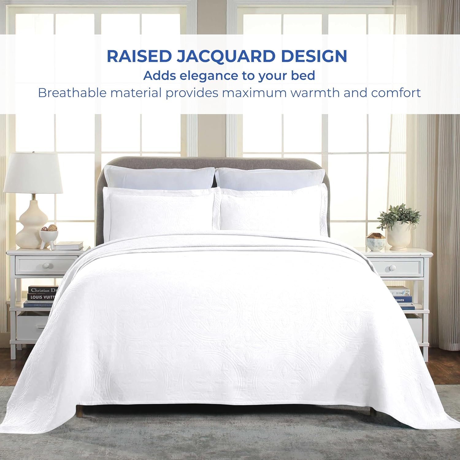 Superior 2 Piece Celtic Circle Cotton Bedspread Set