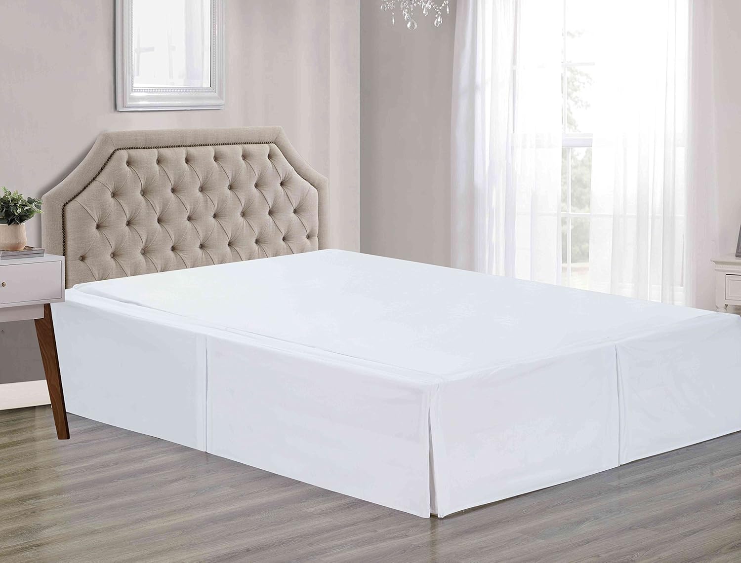 Sheets Beyond Super Soft Bed Skirt - 14 Drop Queen Size White