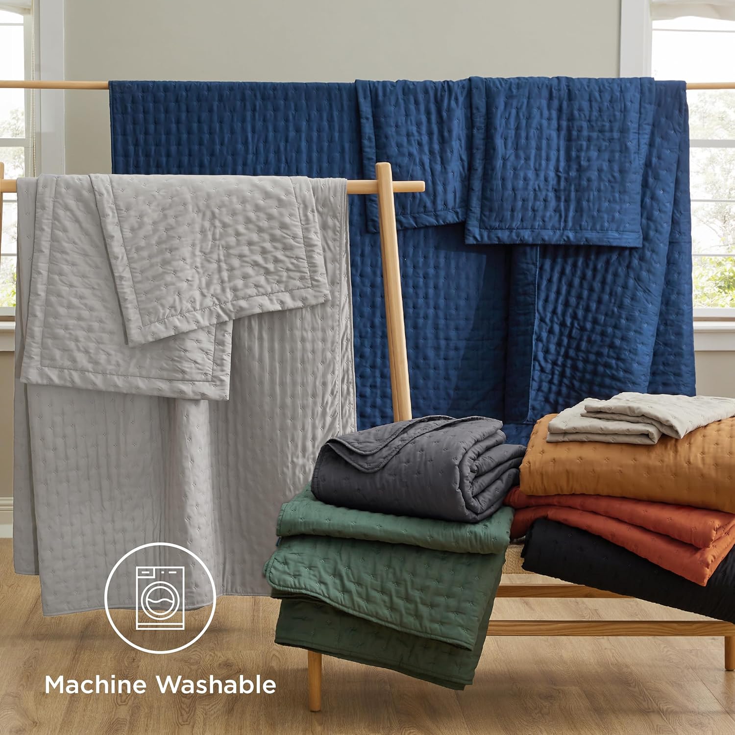 Bedsure California King Quilt Set - Ultra Soft Breathable