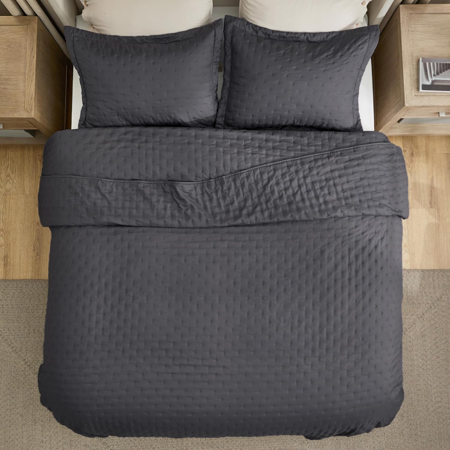 Bedsure California King Quilt Set - Ultra Soft Breathable
