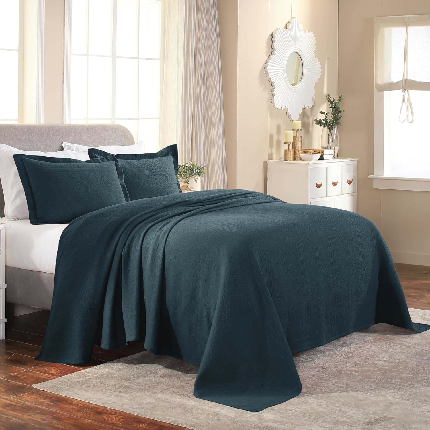Superior Cotton Fleur De Lis Bedspread Set