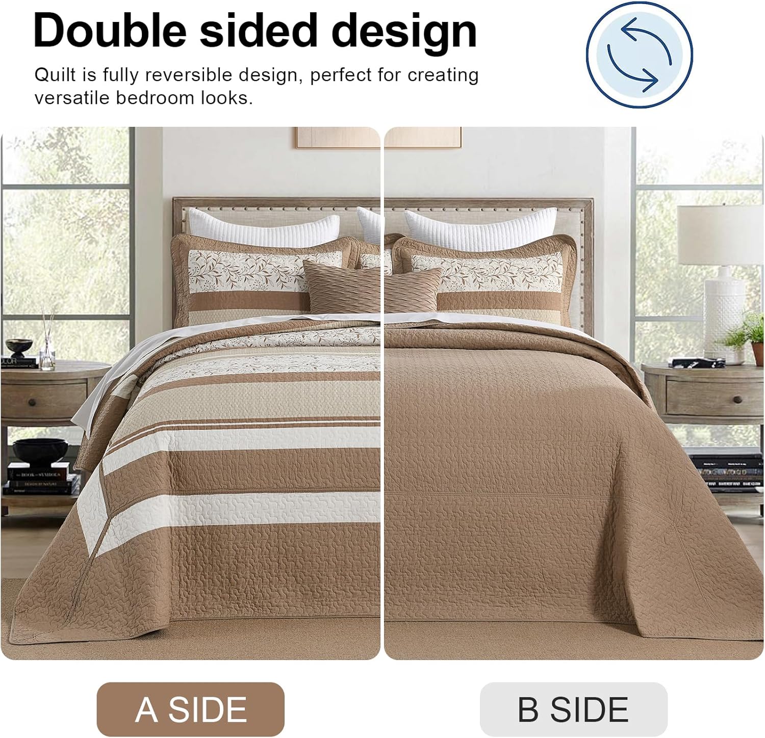Quilta 100 Cotton Bedspread Set California King Size
