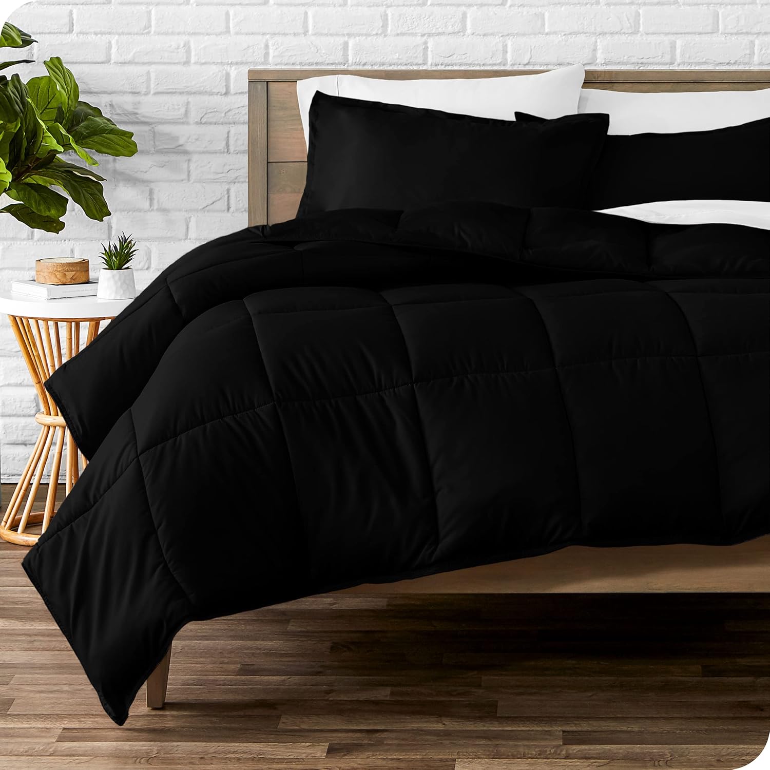 Bare Home King Size Sheet Set with Comforter Bundle