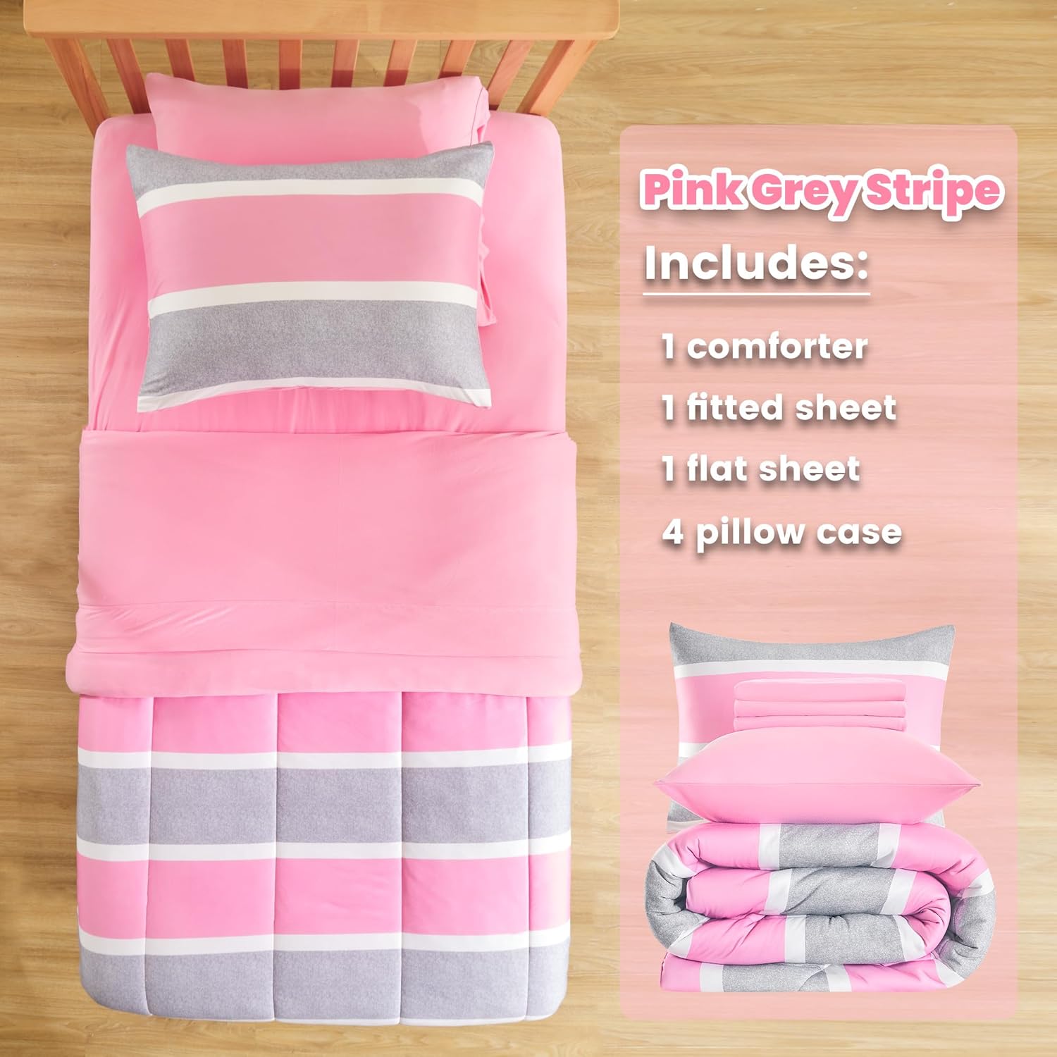 SLEEP ZONE Kids Comforter Set Full Queen Size