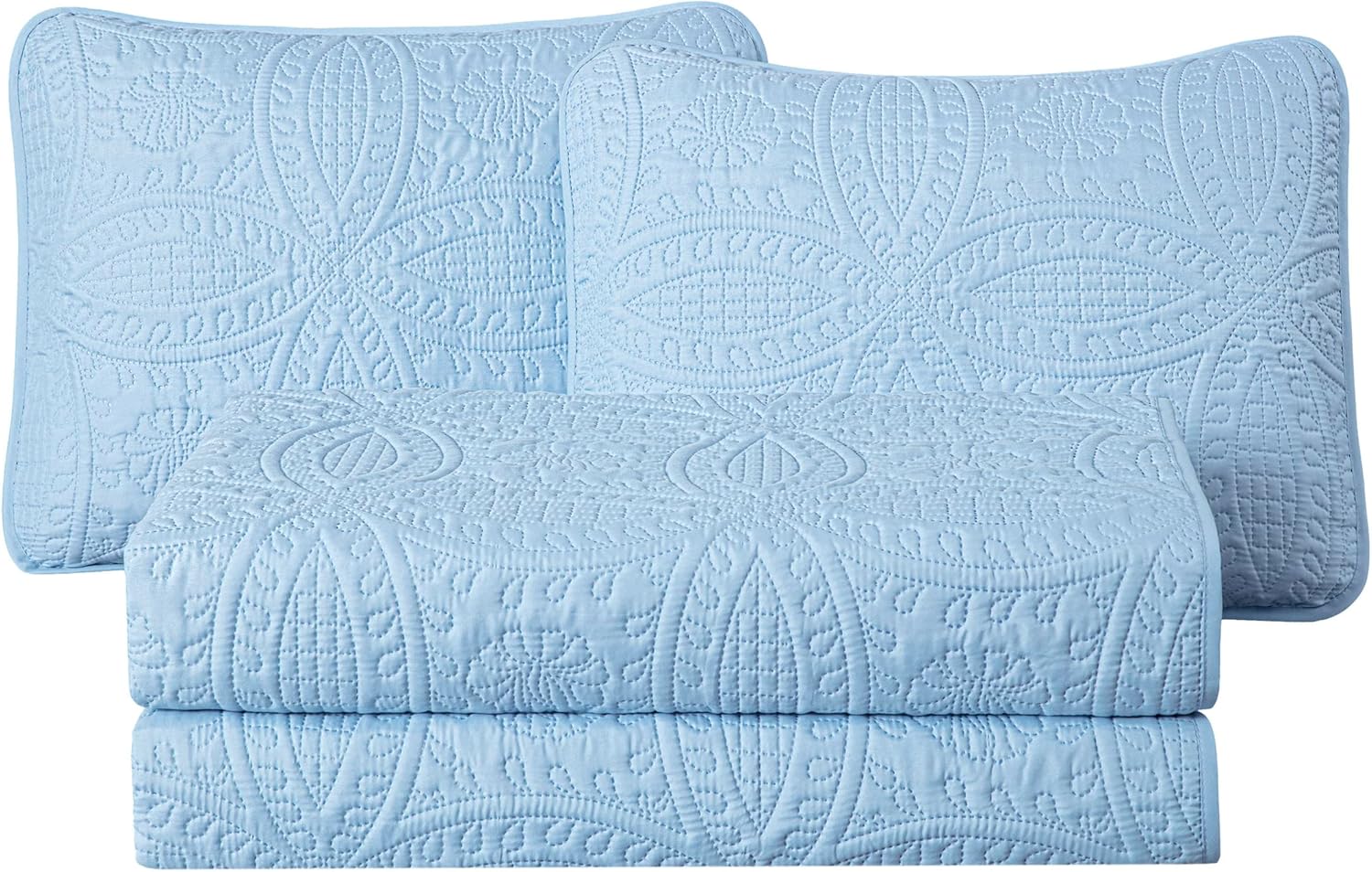 Chezmoi Collection Austin 3-Piece Bedspread Set