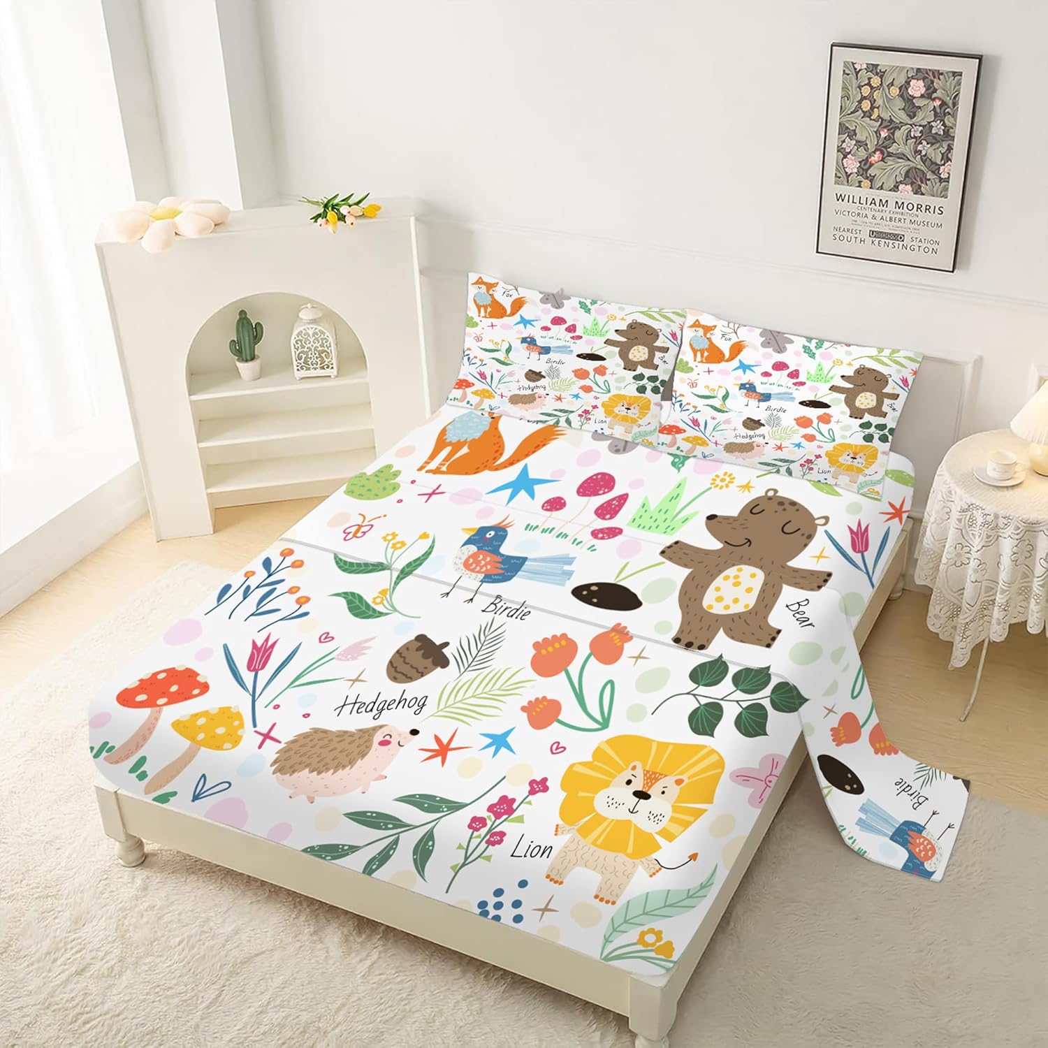 EDGZKO Queen Size Animal Print Bedding Set
