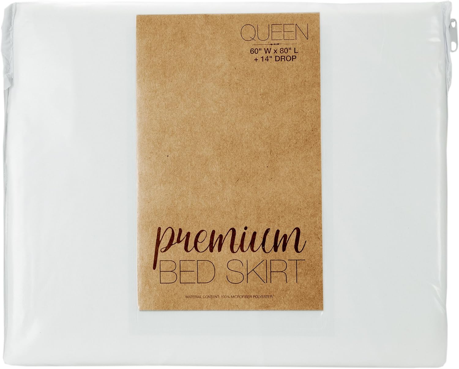 IENJOY Home Pleated Bed Skirt for King Size