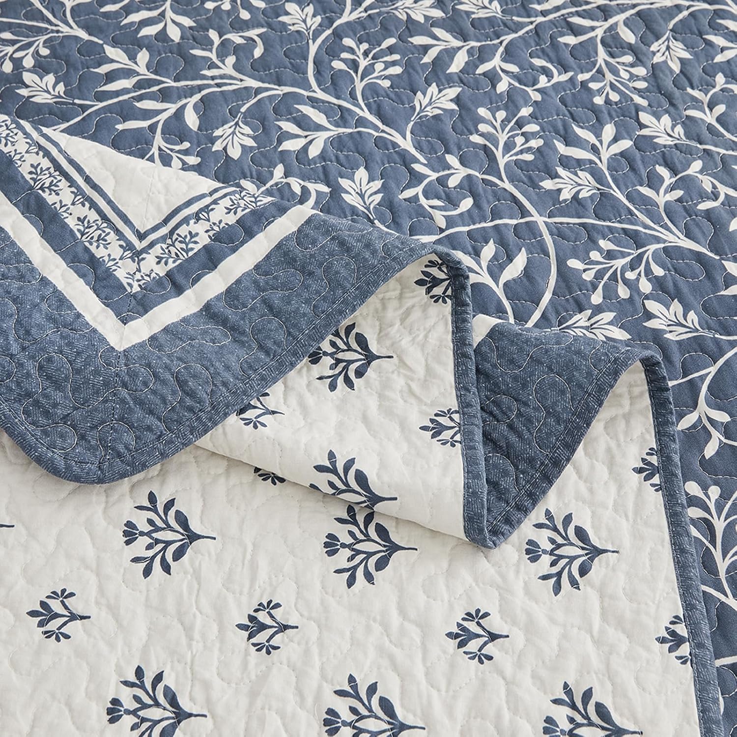 PANGUSHAN 102x120 Cotton Bedspread Set Reversible
