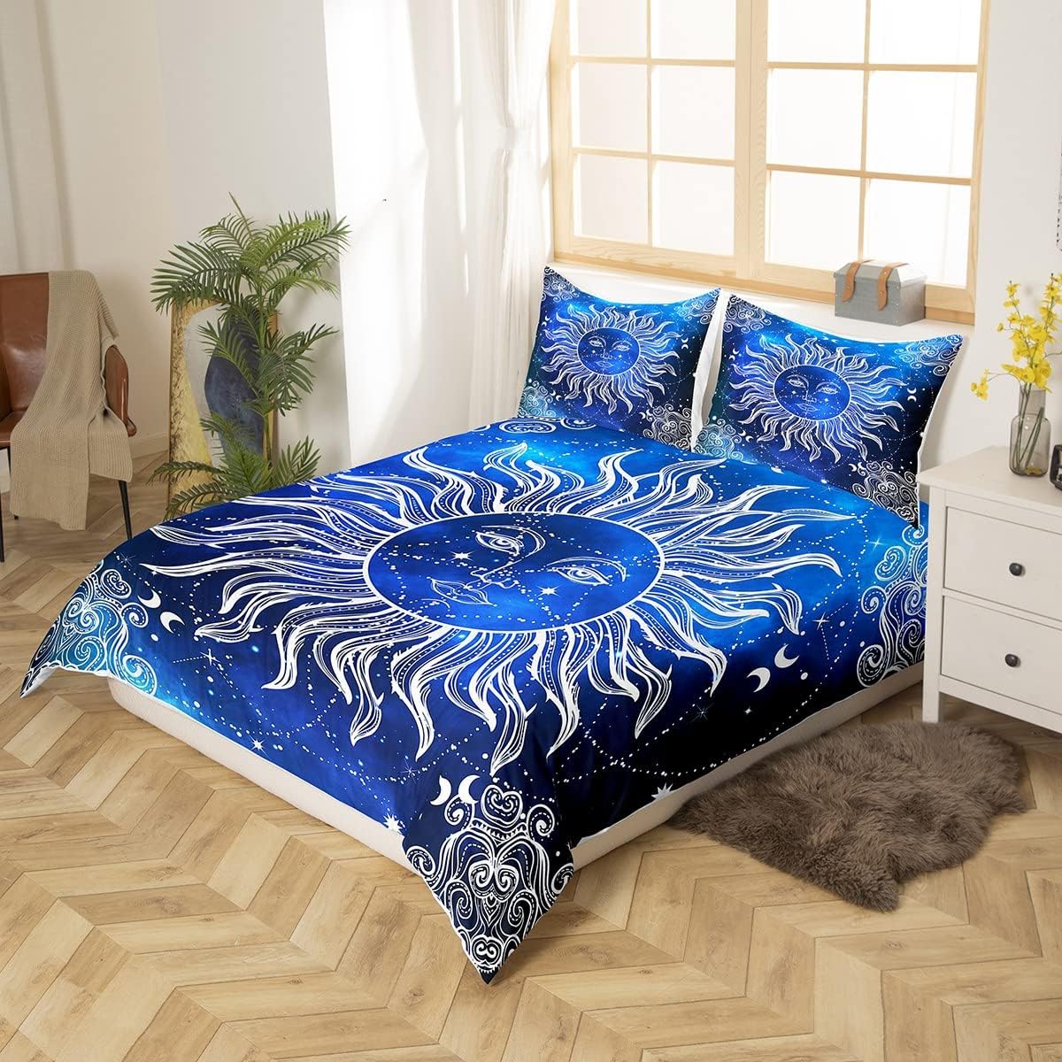 Boho Sun Comforter Cover Set 3D Print Queen Size