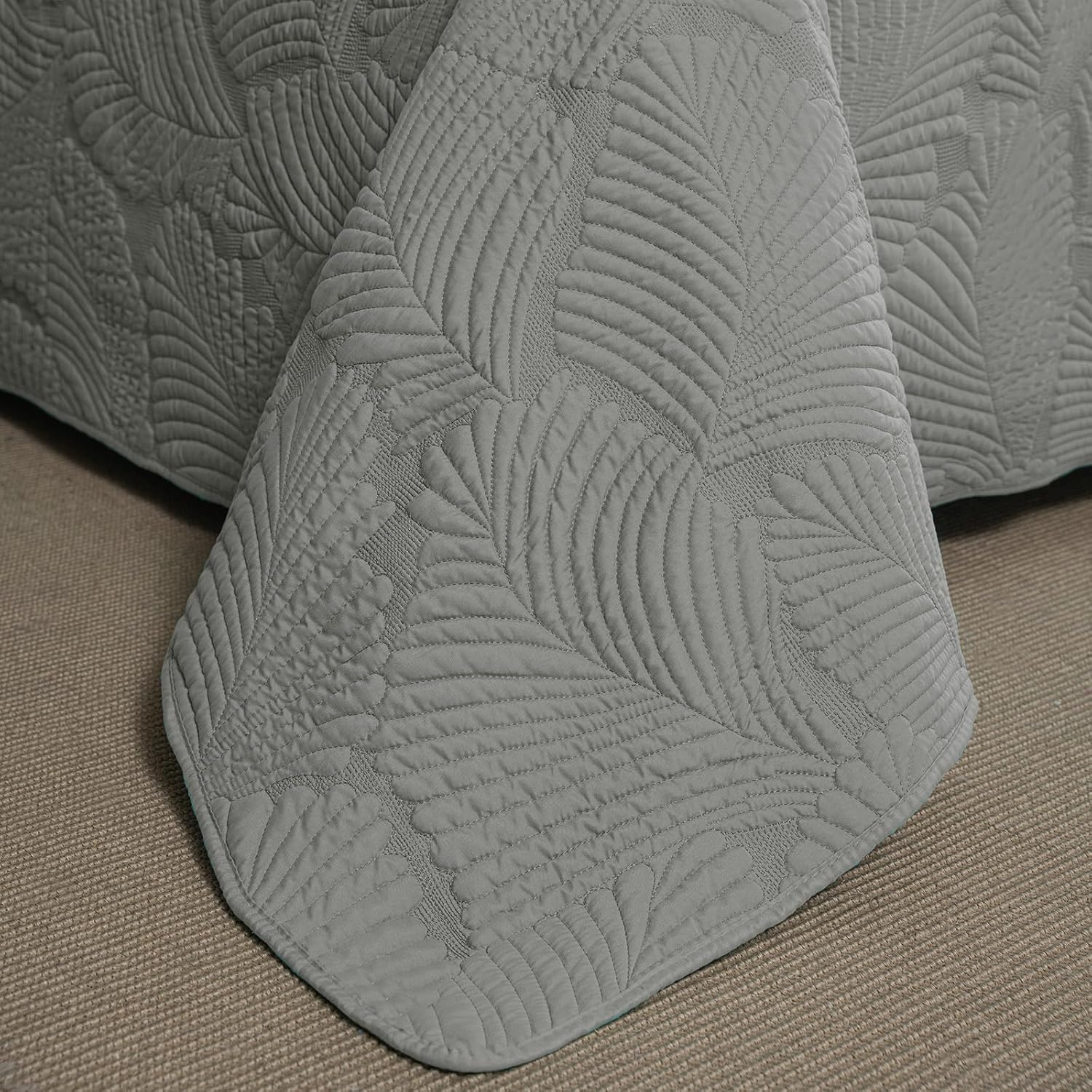 Petrichor Gray Bedspread King Size Set