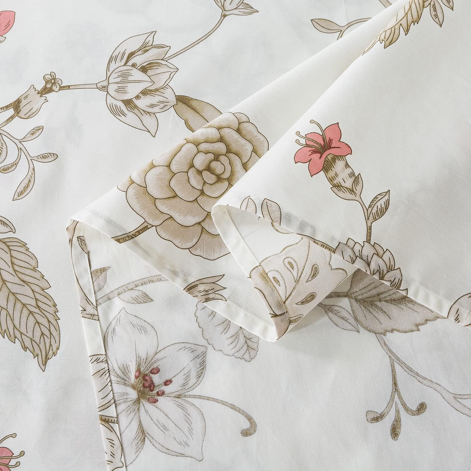 FADFAY Floral Twin XL Sheets 4Pcs Set