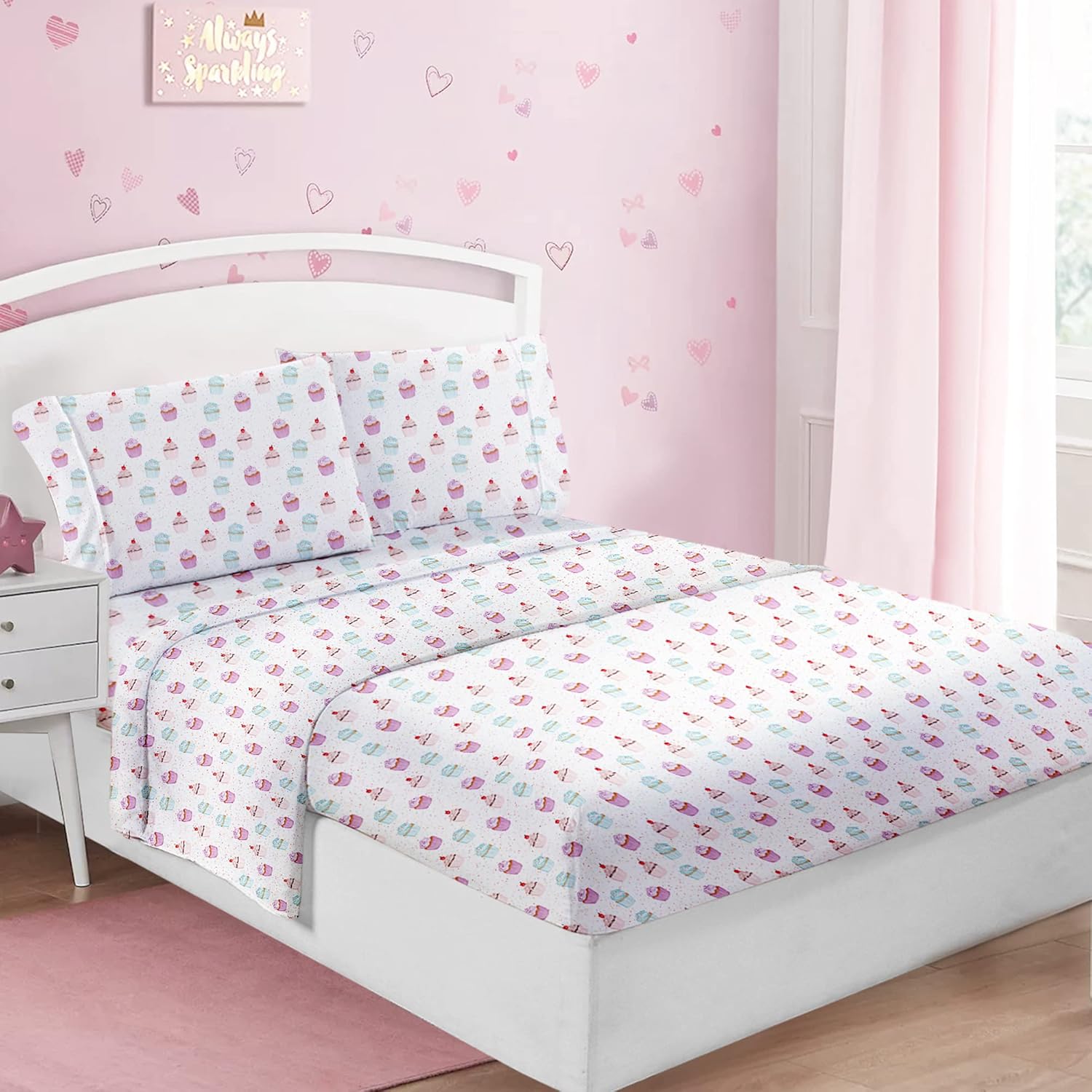 Softan Kids Bed Sheet Set Twin Size Ice Cream Pattern