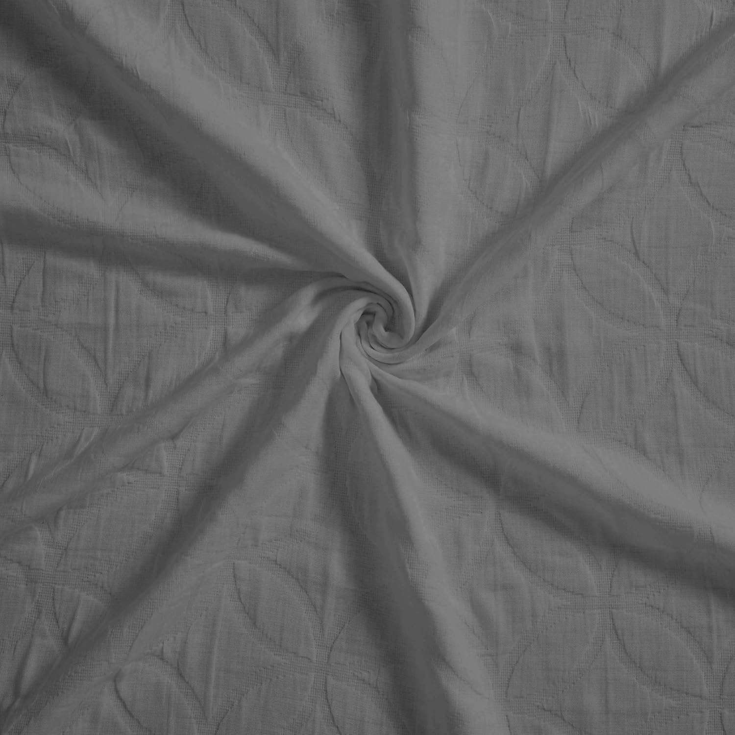 Superior Cotton Bedspread Set with Pillow Shams Grey King Size