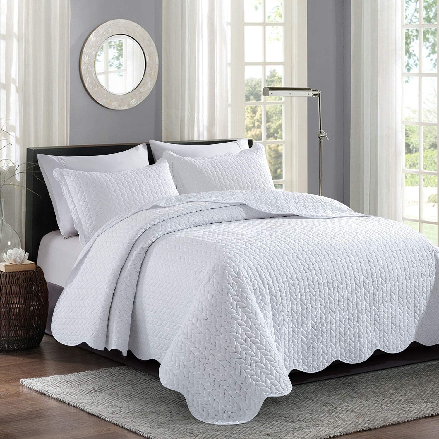 MOONLIGHT20015 King Size Quilt Set with 2 Pillow Shams