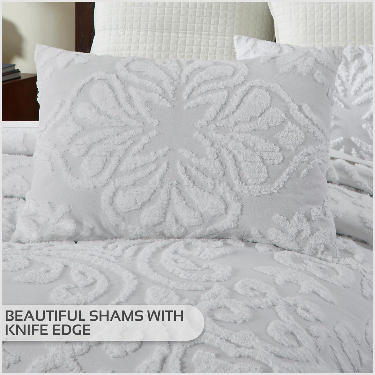 Better Trends Chenille Bedspread Set 3 Piece