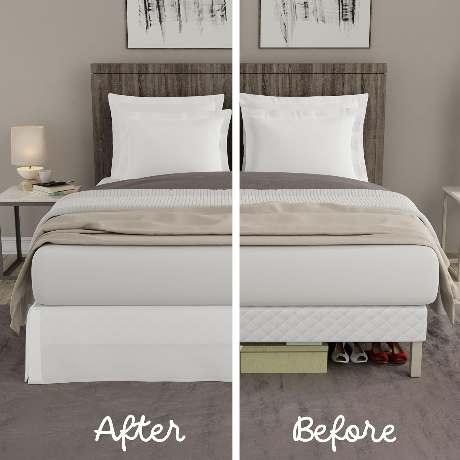 TODAYS HOME Home Classic Bed Skirt Dust Ruffle Twin XL