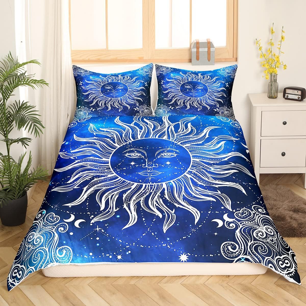 Boho Sun Comforter Cover Set 3D Print Queen Size