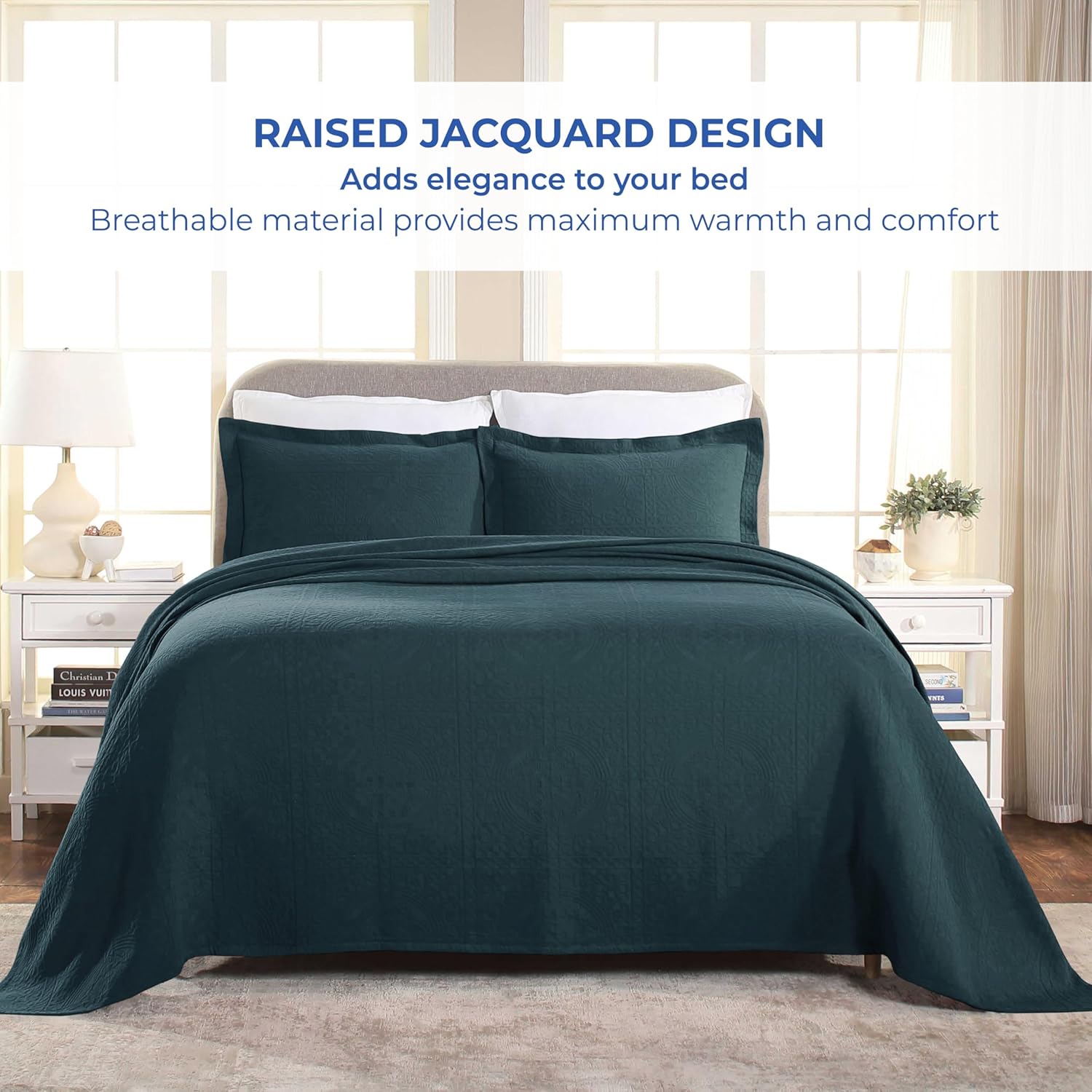 Superior Cotton Fleur De Lis Bedspread Set