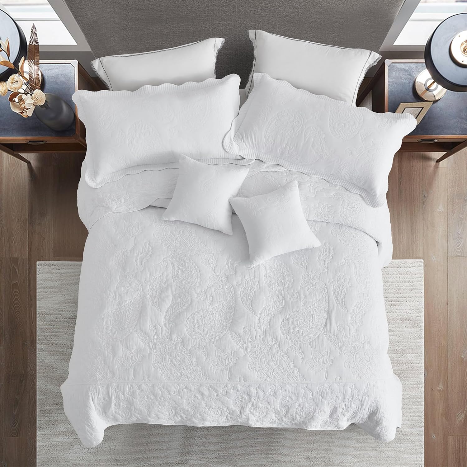 HZ HY Oversized King Bedspread Set 138x122