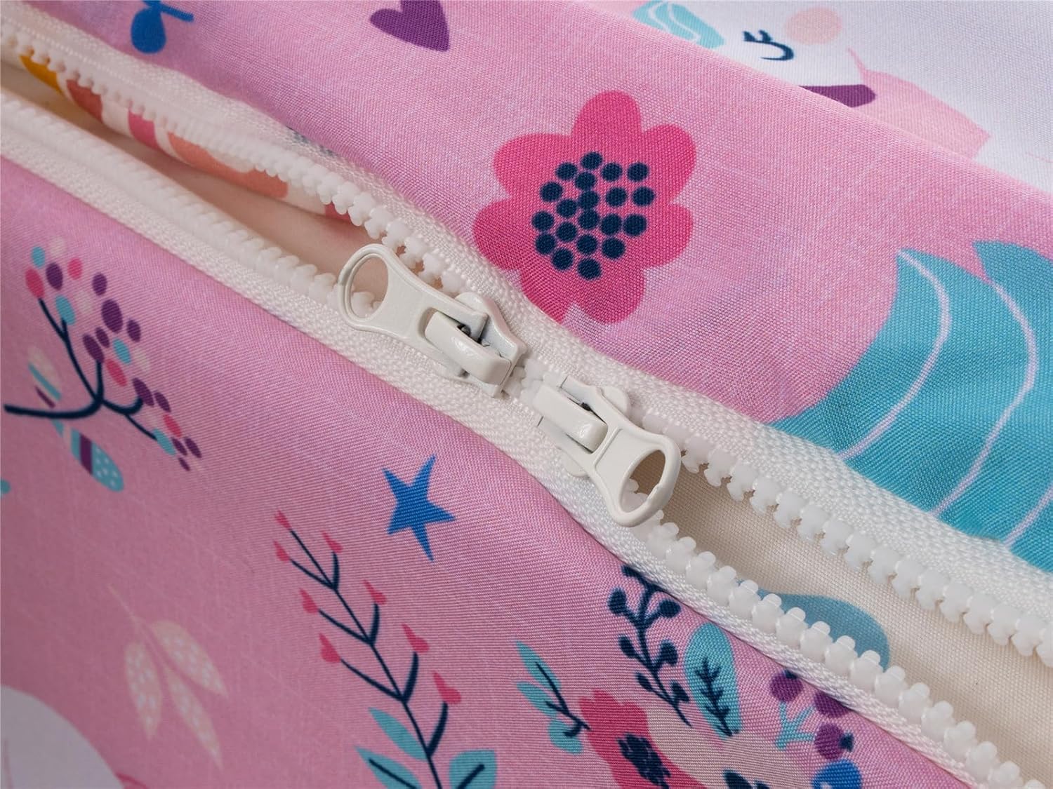 NTBED Unicorn Zip Comforter Set Twin Pink