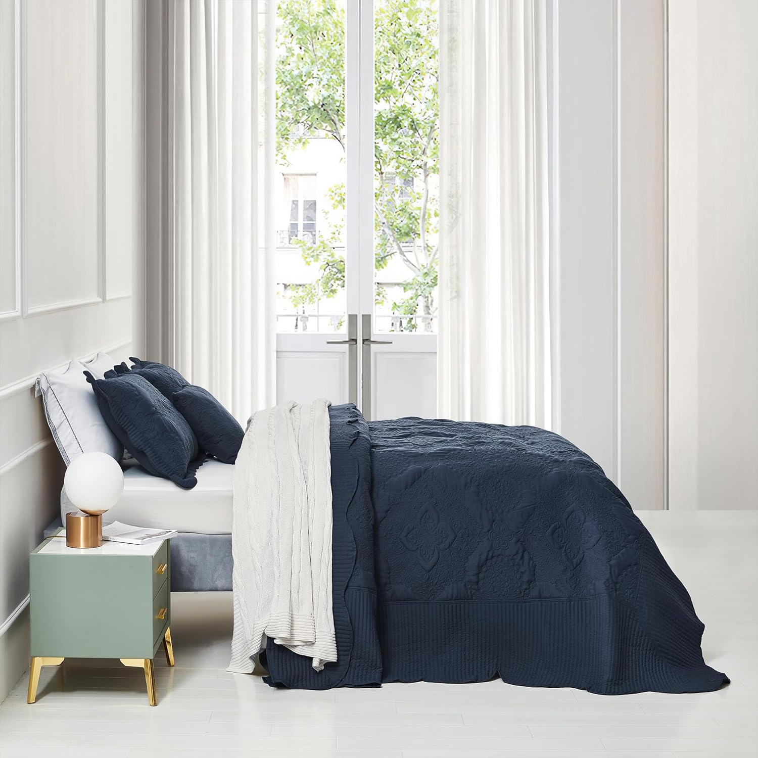HZ HY Oversized King Bedspread Set 5 Piece 1