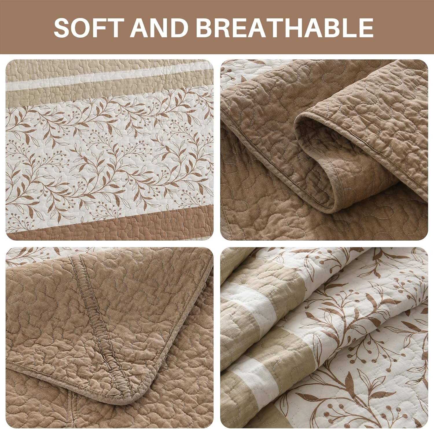 Quilta 100 Cotton Bedspread Set California King Size