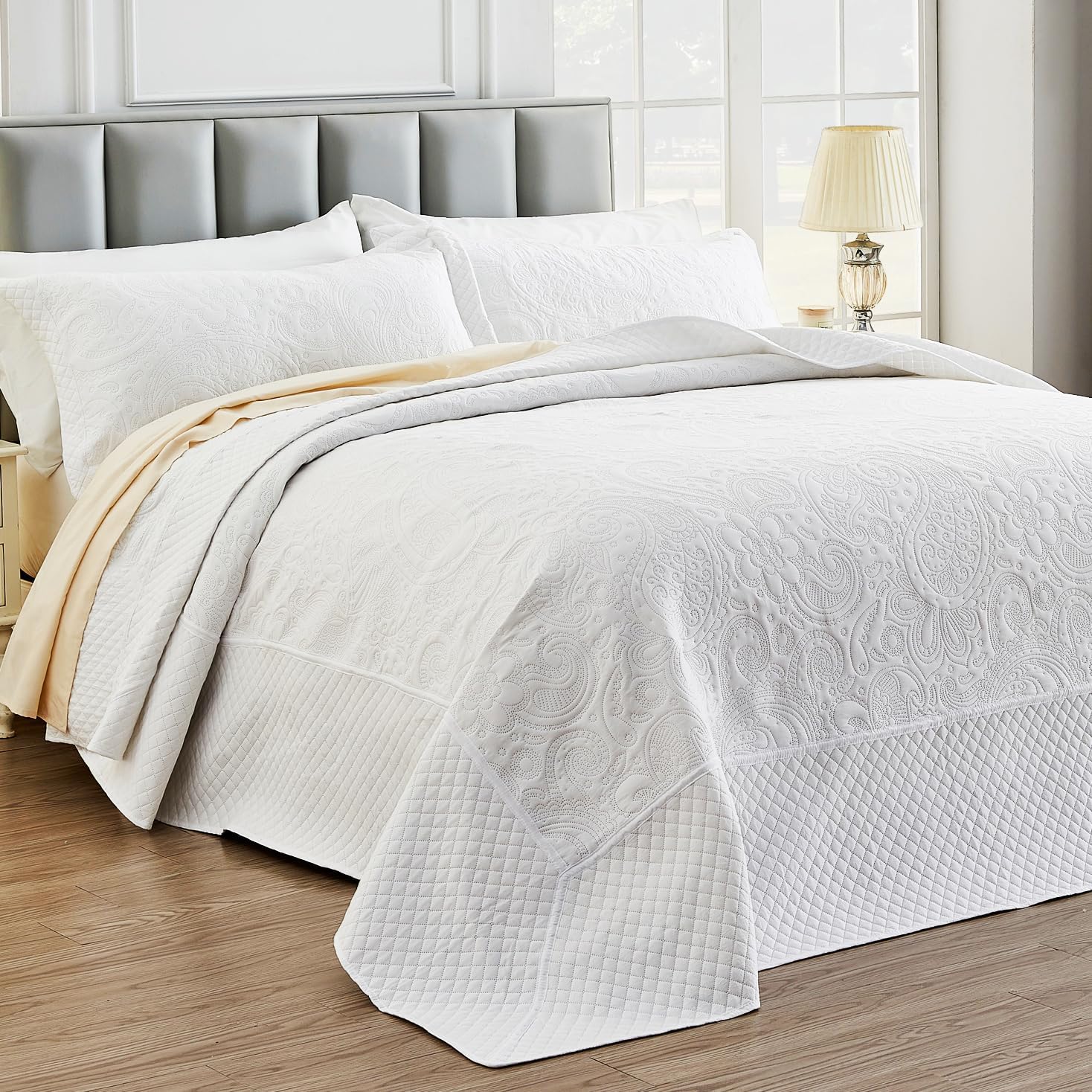 Suchbed California King Bedspread Set 128x120 Inches