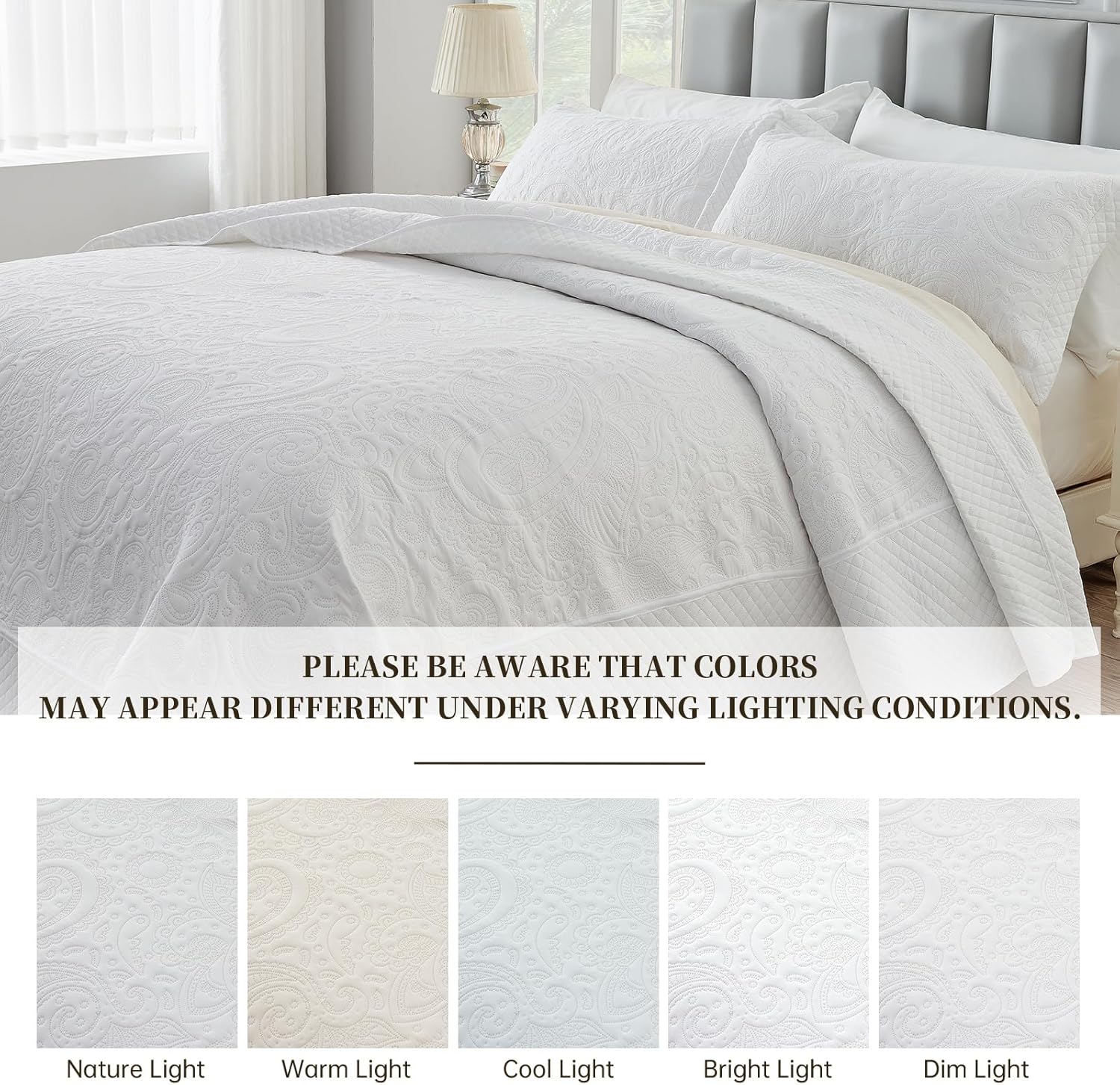 Suchbed California King Bedspread Set 128x120 Inches