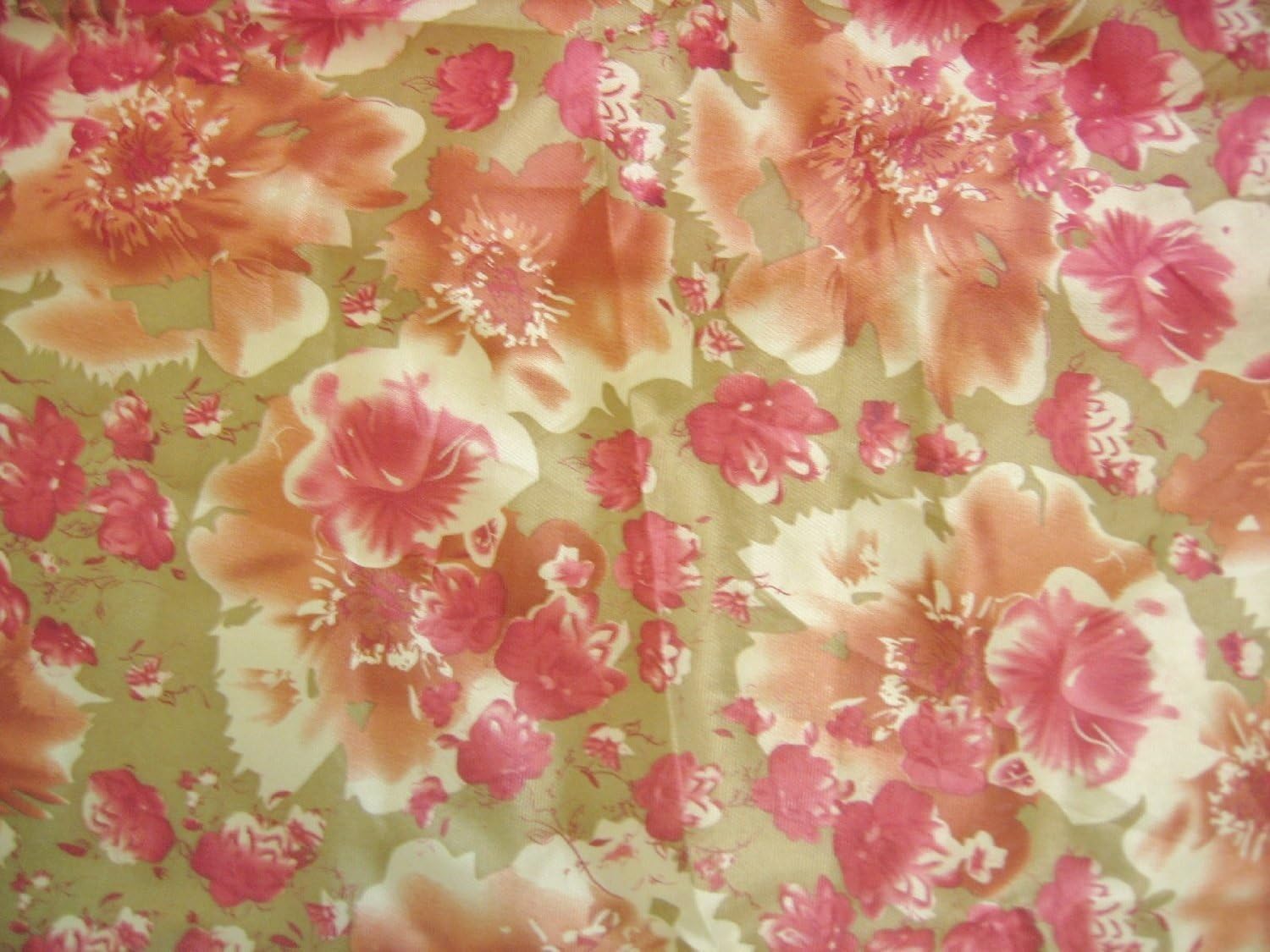 DaDa Bedding Sunset Rubies Bed Skirt Dust Ruffle 14 Drop Twin