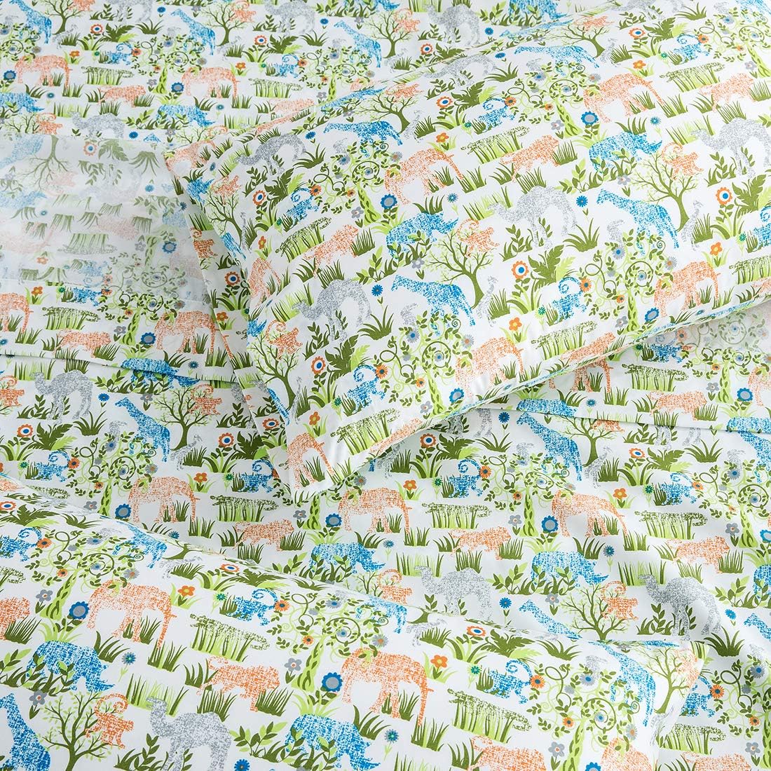 Vonty Jungle Kids Bed Sheet Set Twin