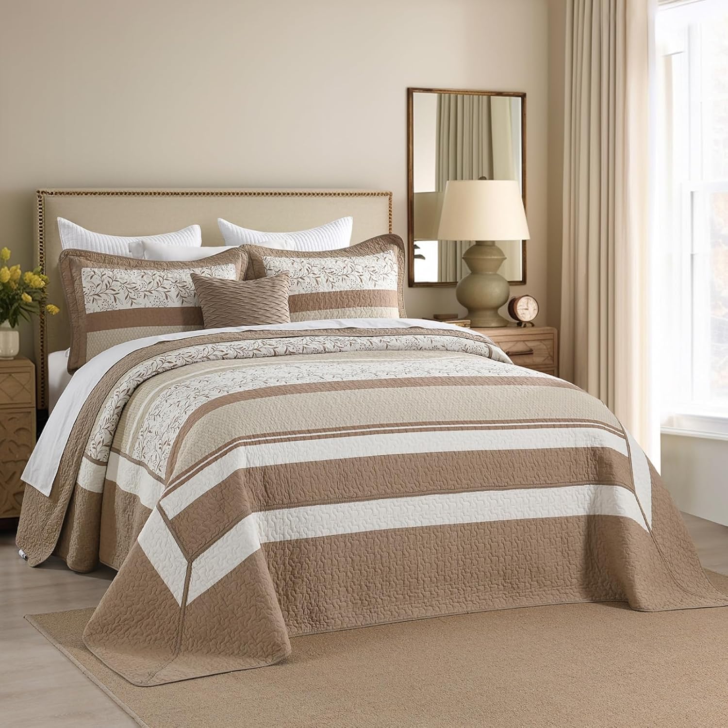 Quilta 100 Cotton Bedspread Set California King Size