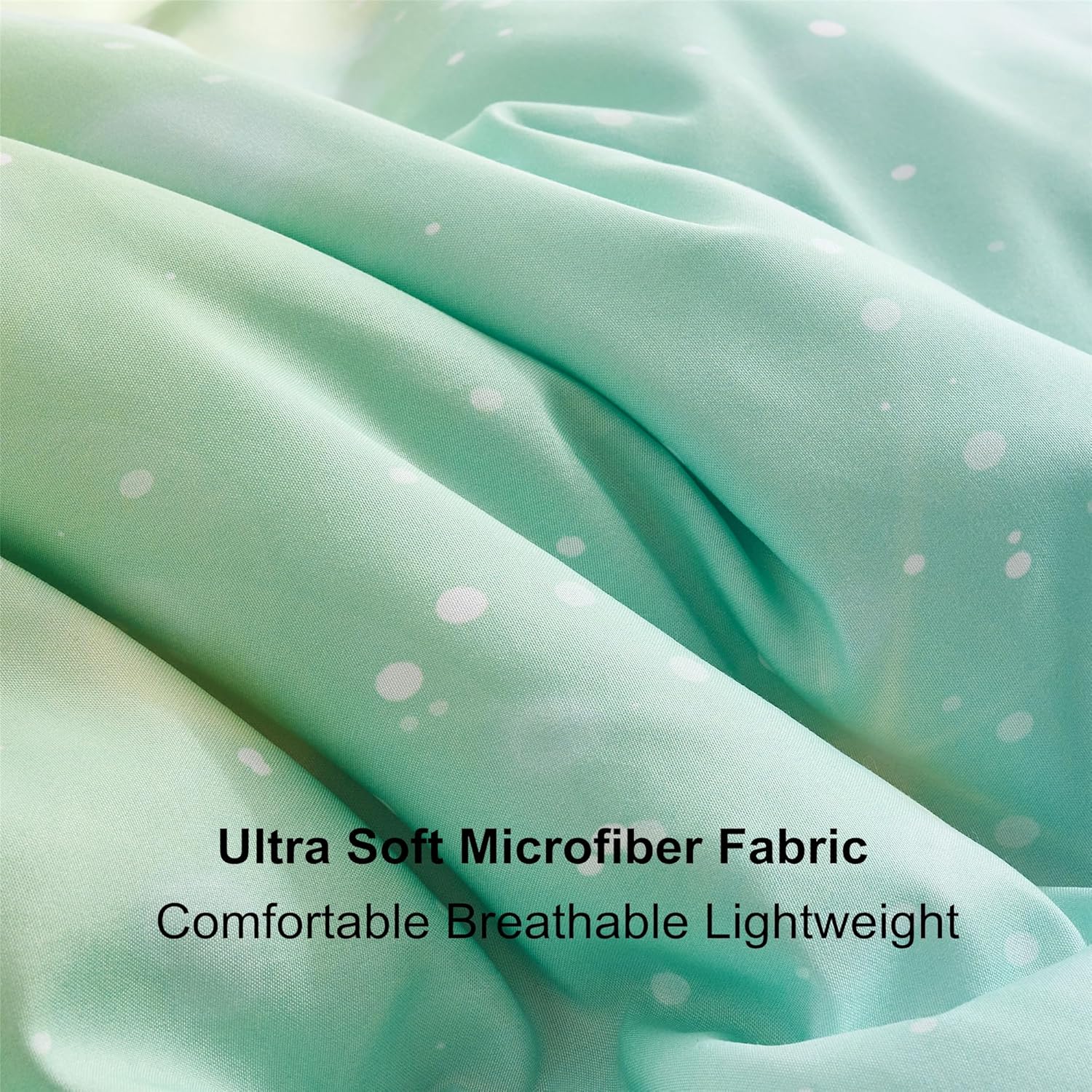 URLINENS Rainbow Girls Comforter Set 7-Piece