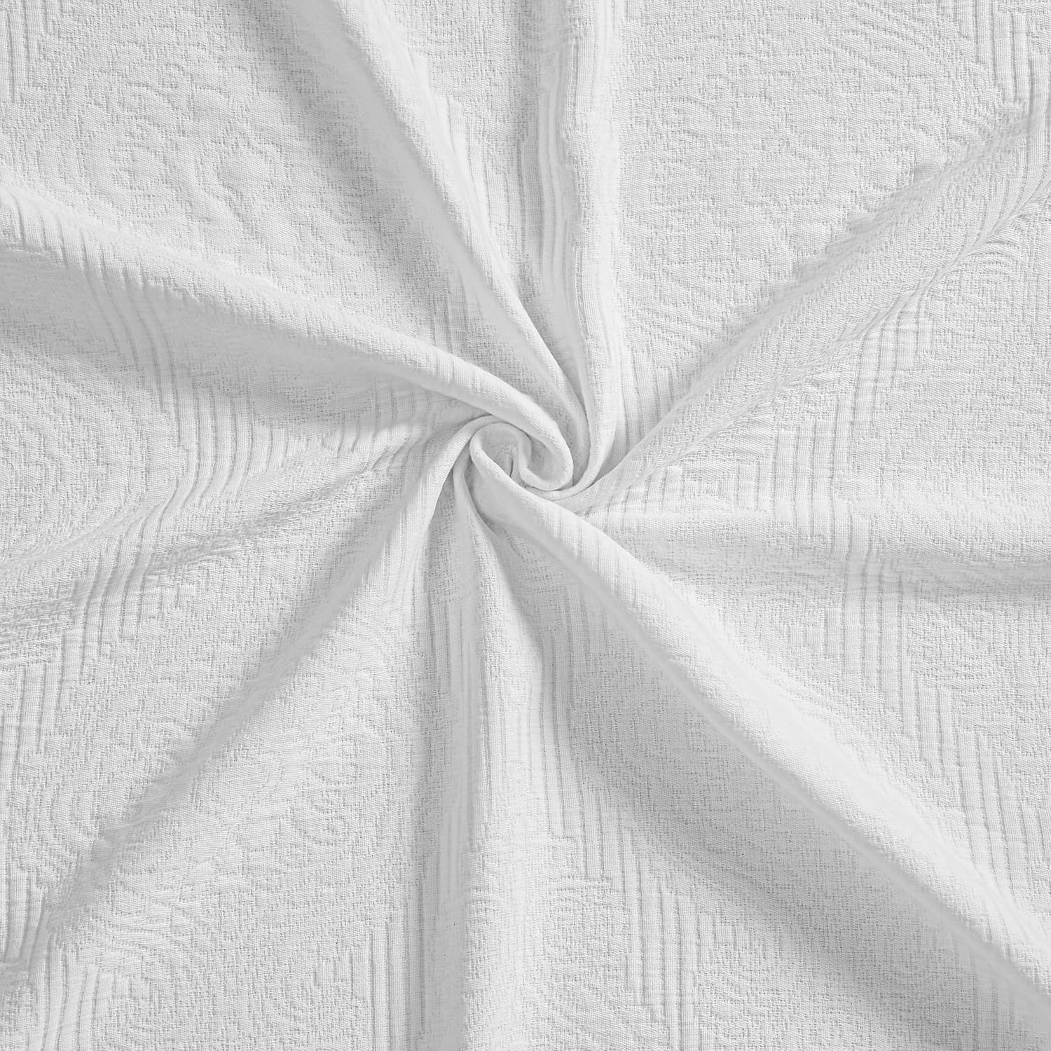 Superior Cotton Bedspread Set 3-Piece Full White