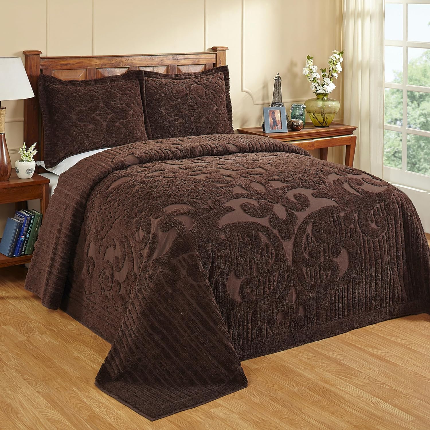 Better Trends Chenille Bedspread Set King Size 1