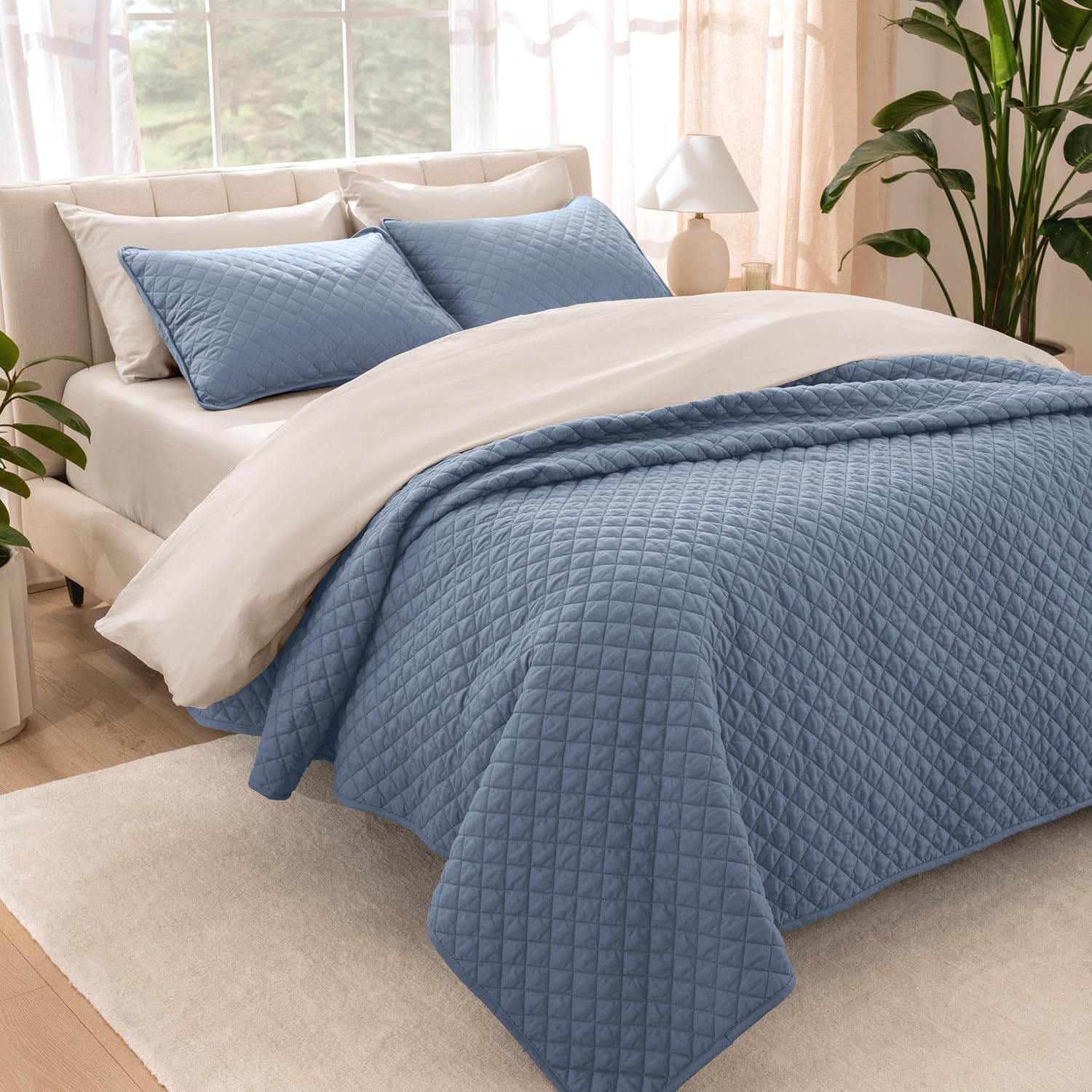 Bare Home Coverlet Set - Coronet Blue TwinTwin XL