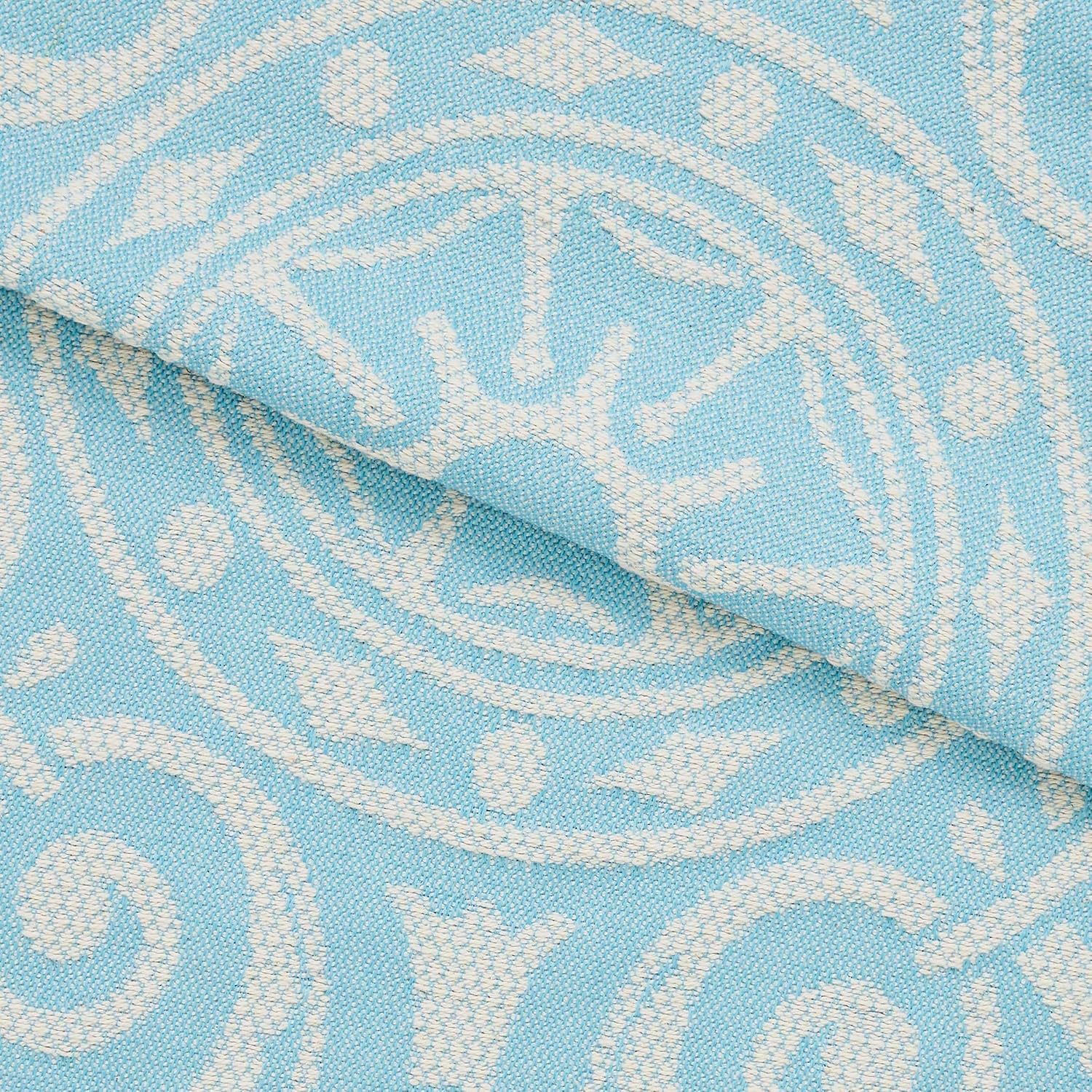 Superior Cotton Blend Bedspread Set Twin Aqua
