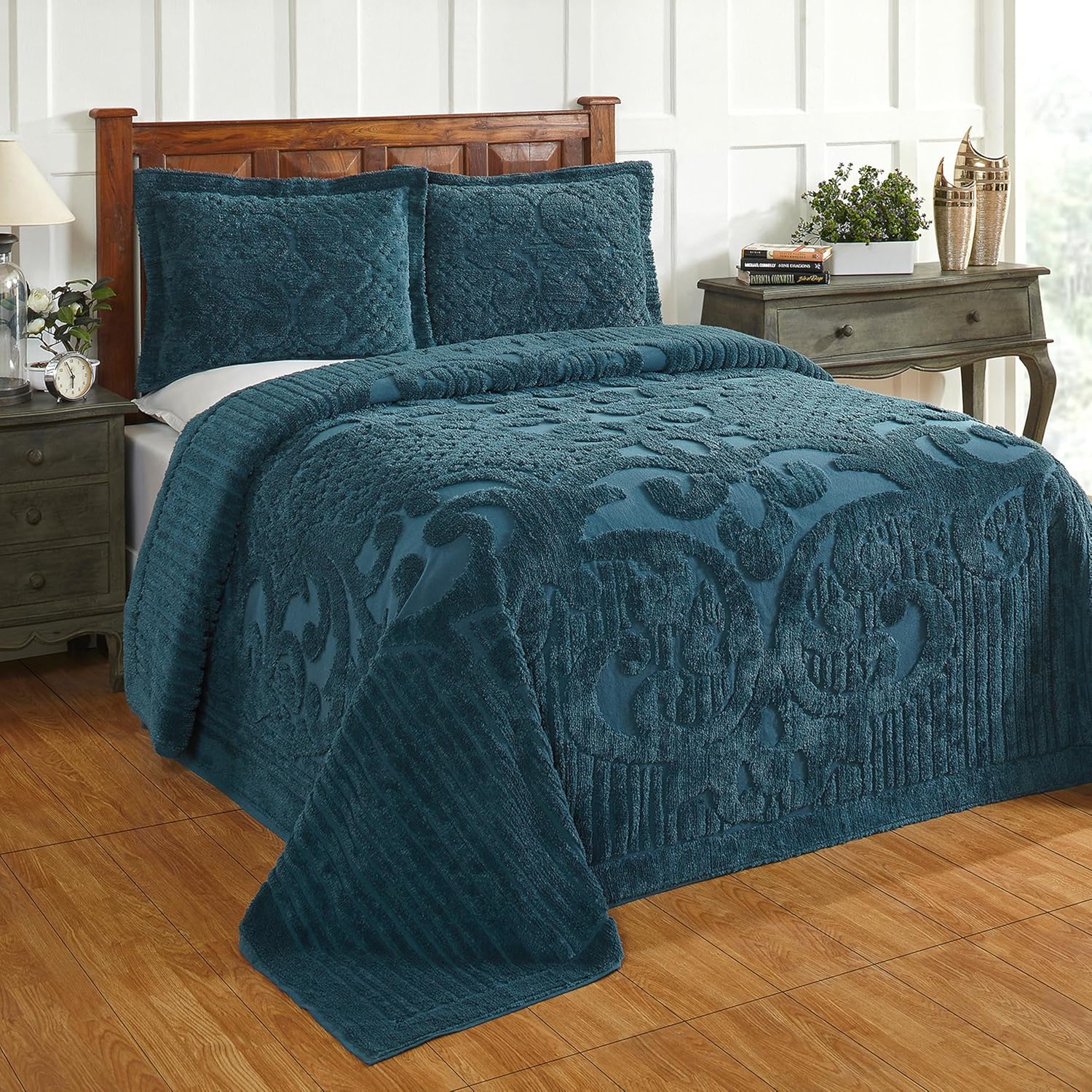 Better Trends Chenille Bedspread Queen Size Set