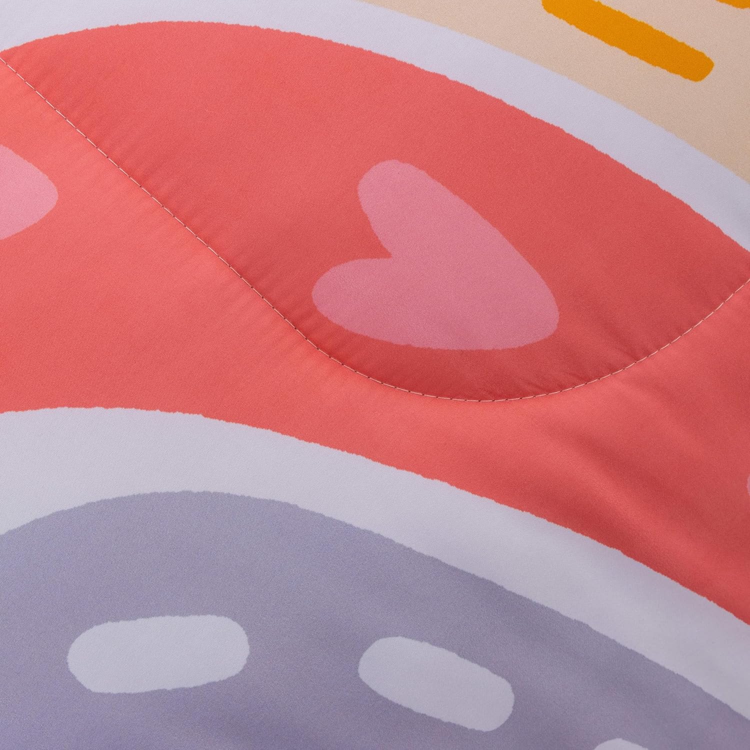 Btargot 3-Piece Rainbow Comforter Set for Kids
